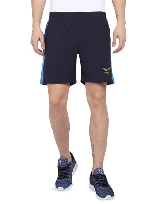 navy blue side striped shorts - 16564676 - Very Small Image - 1