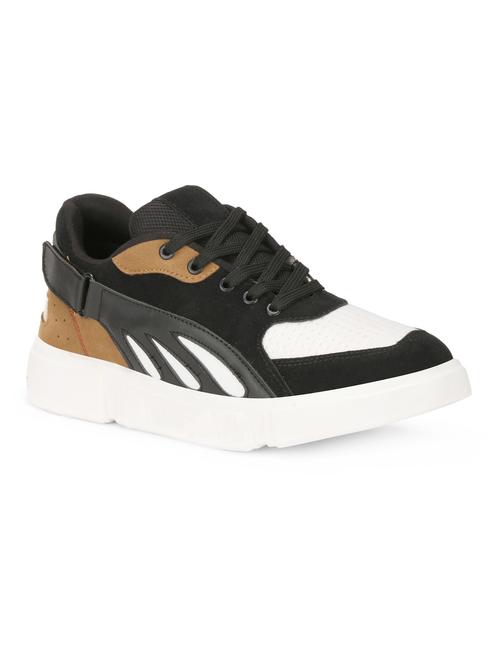 kraasa black suede lace up sneakers - 16564712 - Very Small Image - 1