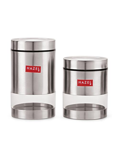 stainless steel transparent container set of 2 - 16565262 - Very Small Image - 1