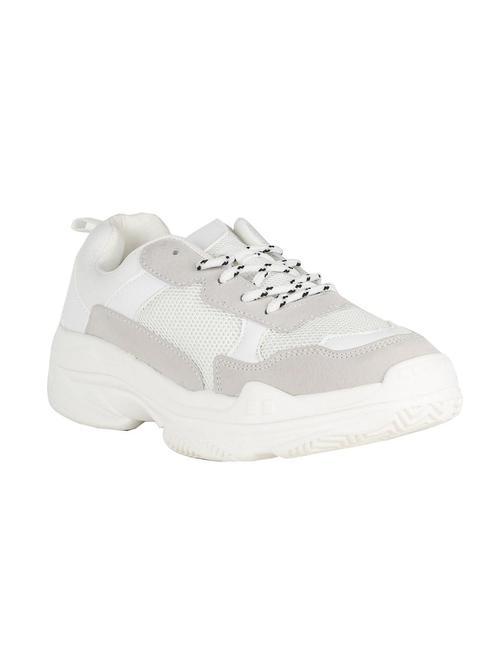 people white lace-up sports shoes - 16565274 - Very Small Image - 1