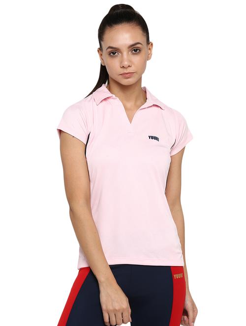 polo neck solid tee - 16565790 - Very Small Image - 1