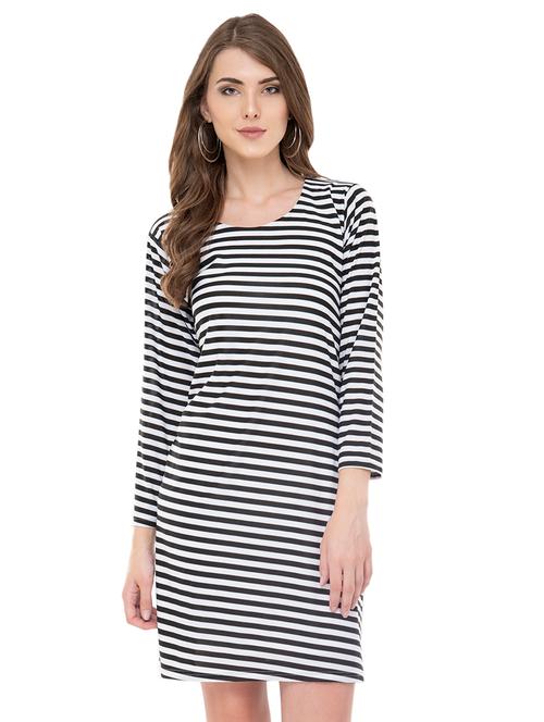 women's shift striped dress - 16566065 - Very Small Image - 1