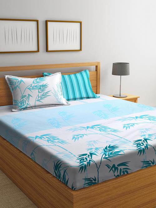 printed double bedsheet with 2 pillow covers - 16566339 - Very Small Image - 1