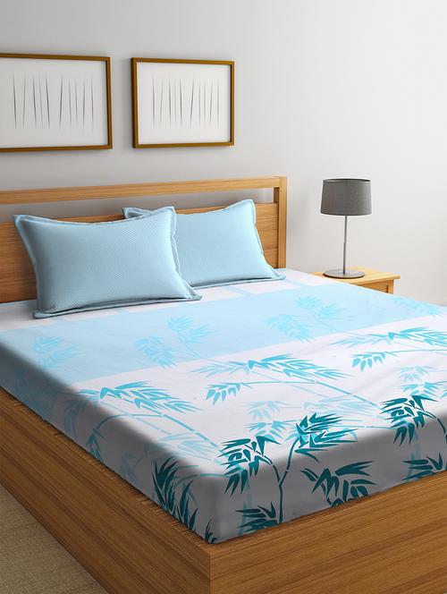 printed double bedsheet with 2 pillow covers - 16566347 - Very Small Image - 1