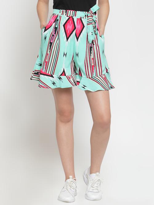 tie knot abstract print short - 16566383 - Very Small Image - 1