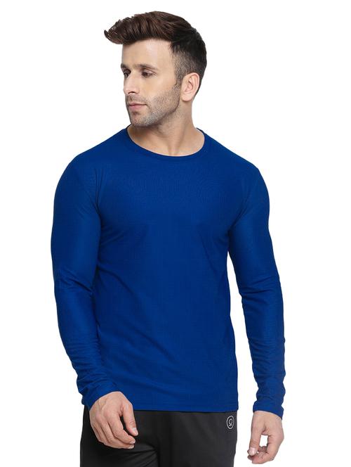 blue solid t-shirt - 16566748 - Very Small Image - 1