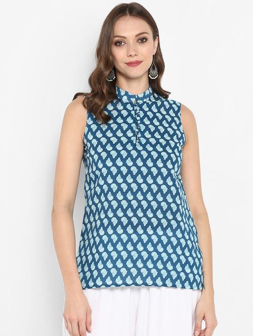 printed straight kurti - 16568688 - Very Small Image - 1