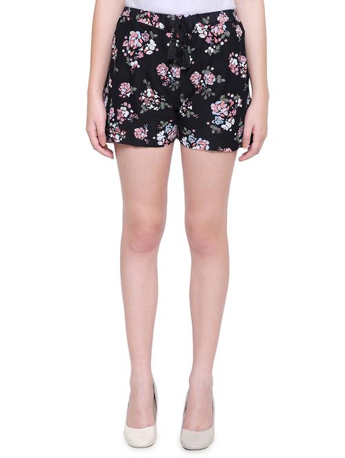 drawstring tie knot floral short - 16568808 - Very Small Image - 1