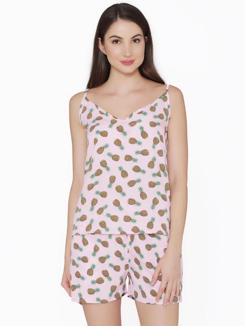 quirky print top with shorts set - 16569936 - Very Small Image - 1