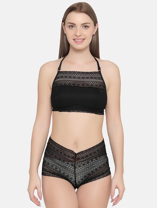 laced bra with panty set - 16570013 - Very Small Image - 1
