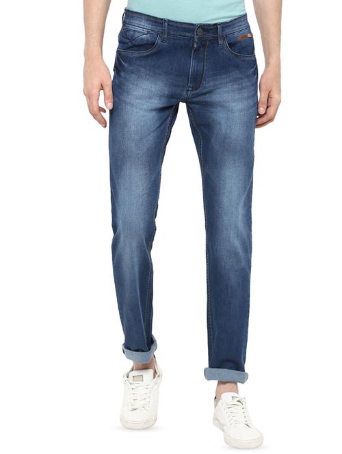 blue heavy washed jeans - 16570181 - Very Small Image - 1