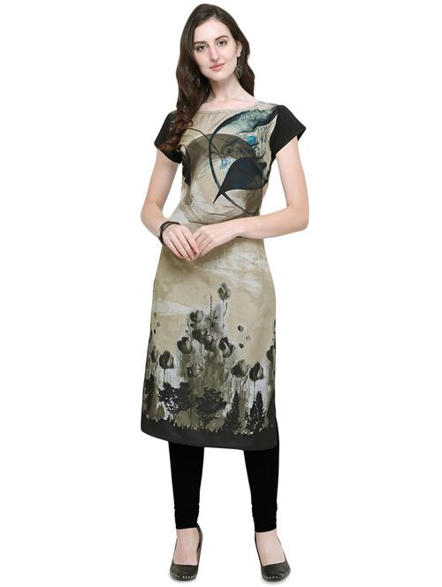 digital print straight kurta - 16570310 - Very Small Image - 1