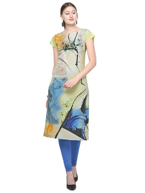 abstract straight kurta - 16570316 - Very Small Image - 1