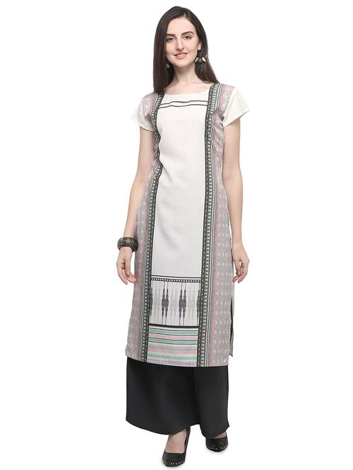 printed straight kurta - 16570337 - Very Small Image - 1