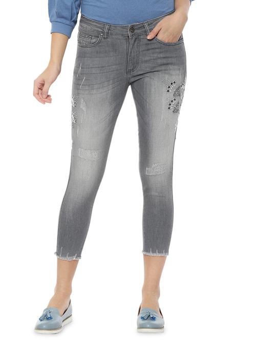 high rise stone washed jeans - 16570681 - Very Small Image - 1