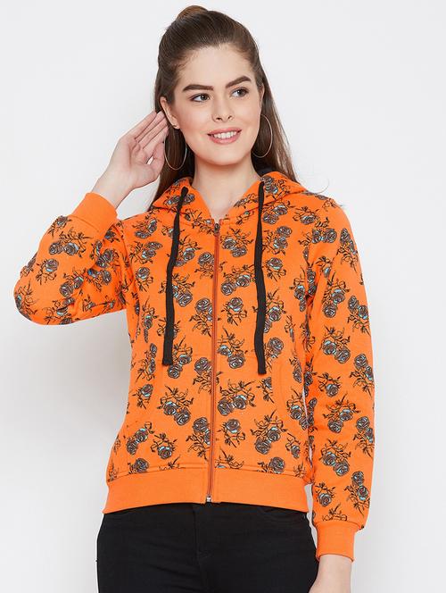 zip up floral sweatshirt - 16570919 - Very Small Image - 1