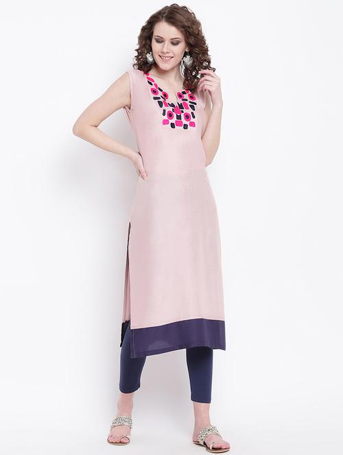 embroidered straight kurta - 16571373 - Very Small Image - 1
