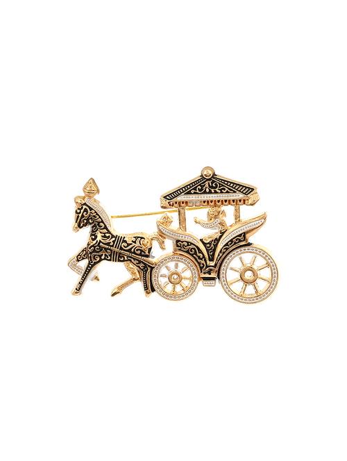 black gold tone brooch - 16571782 - Very Small Image - 1