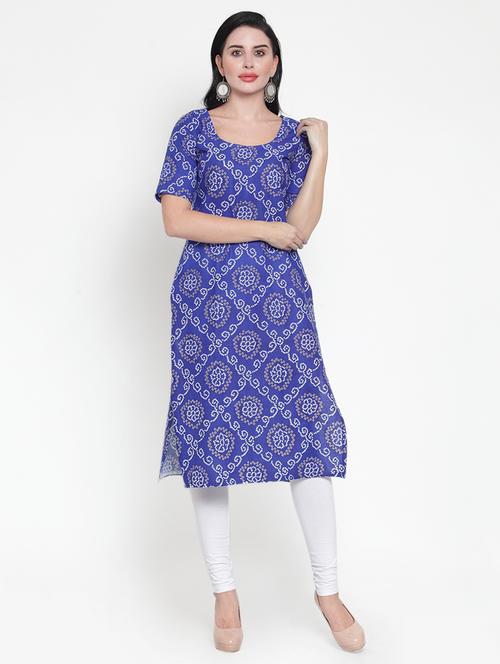 women's straight kurta - 16572547 - Very Small Image - 1