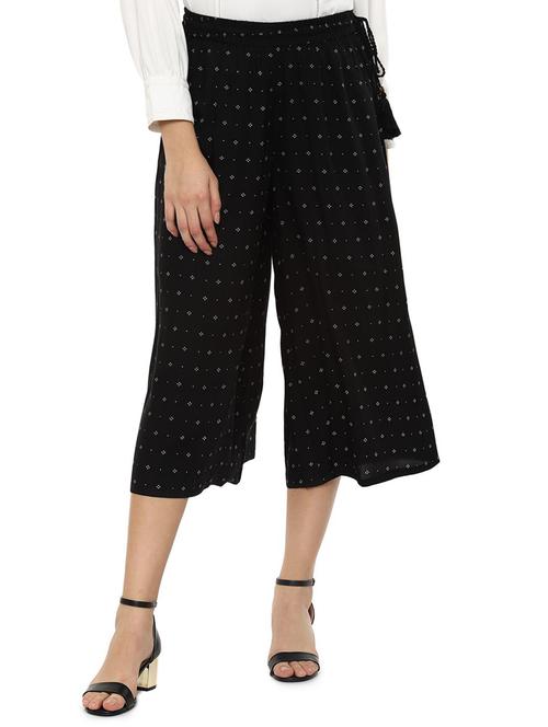 tie knot waist printed culotte - 16572845 - Very Small Image - 1