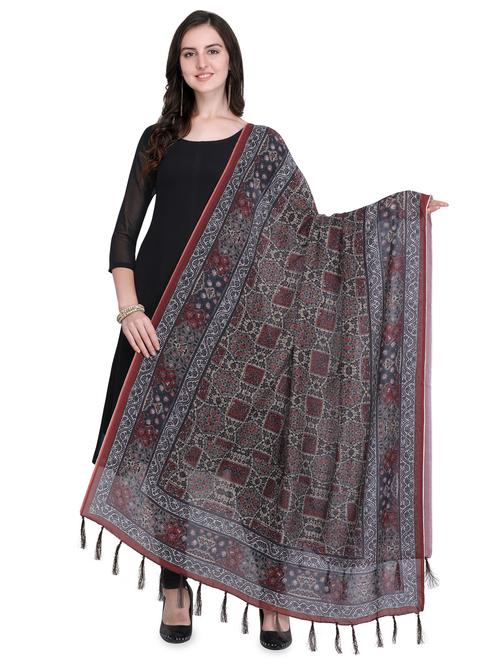 ikat printed dupatta - 16572961 - Very Small Image - 1