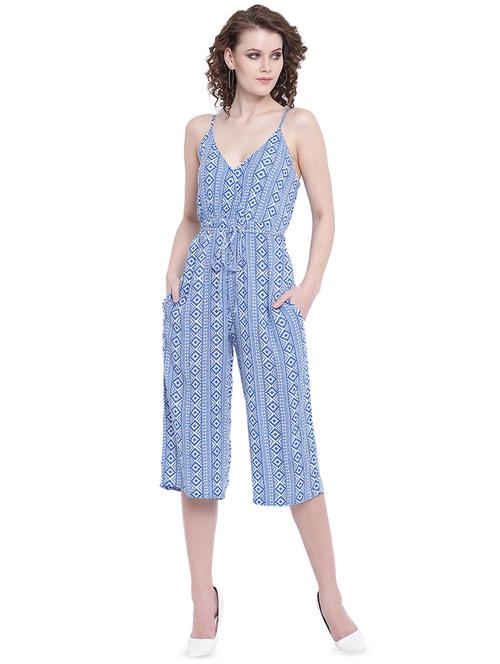 tie front aztec jumpsuit - 16573889 - Very Small Image - 1