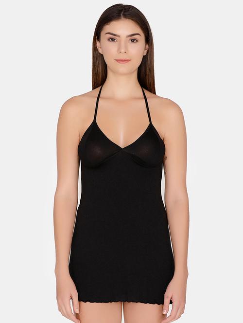 halter neck lace detail babydoll - 16574231 - Very Small Image - 1