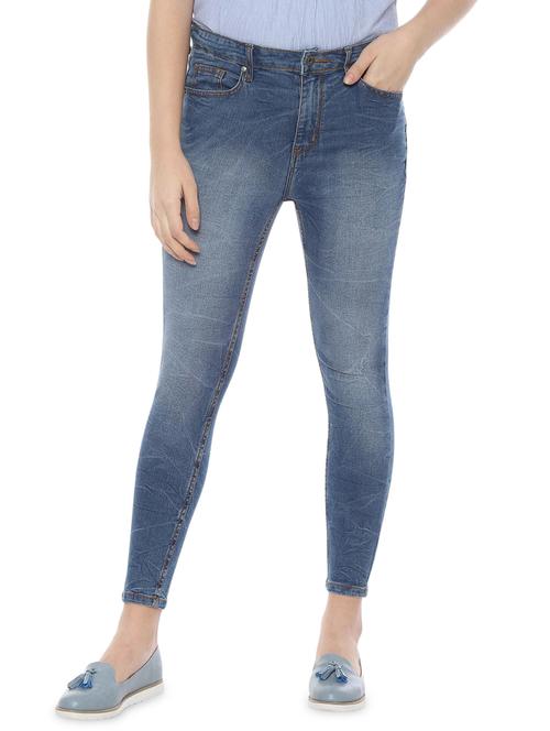 high rise stone washed jeans - 16577143 - Very Small Image - 1
