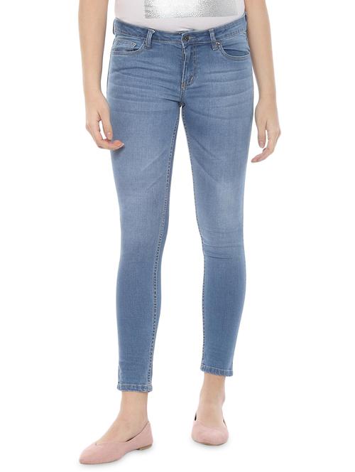 high rise stone washed jeans - 16577144 - Very Small Image - 1