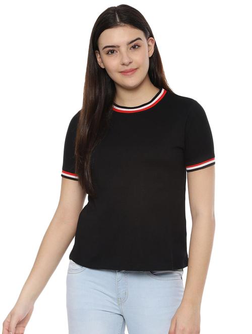 contrast bind solid tee - 16577300 - Very Small Image - 1