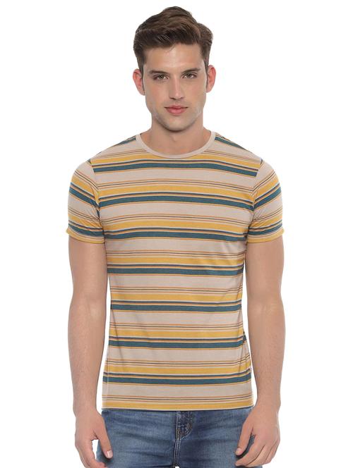 beige striped t-shirt - 16577348 - Very Small Image - 1