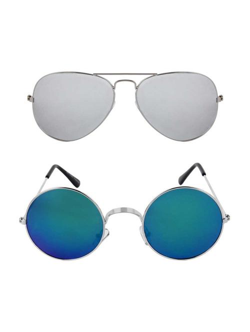 royalmede set of 2 aviator & round sunglasses - 16578115 - Very Small Image - 1
