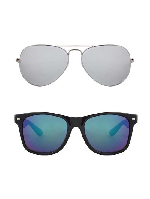 royalmede set of 2 aviator & wayfarer sunglasses - 16578121 - Very Small Image - 1