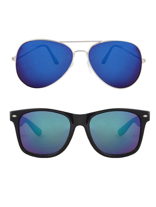 royalmede set of 2 aviator & wayfarer sunglasses - 16578148 - Very Small Image - 1