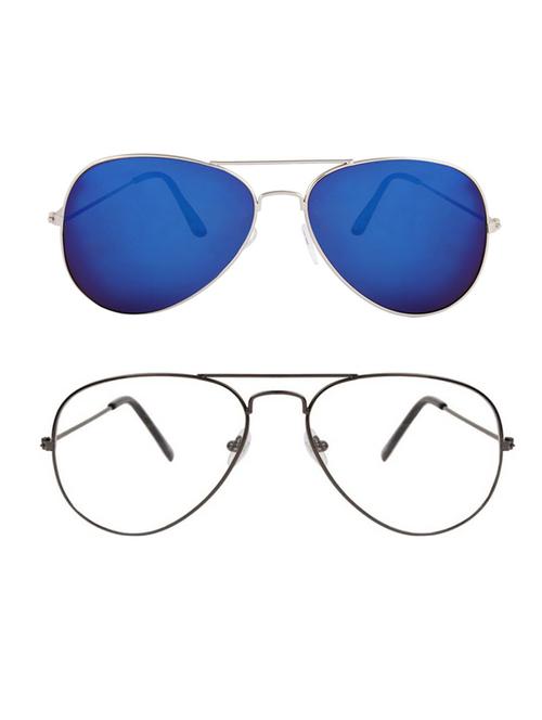 royalmede set of 2 aviator & round sunglasses - 16578156 - Very Small Image - 1