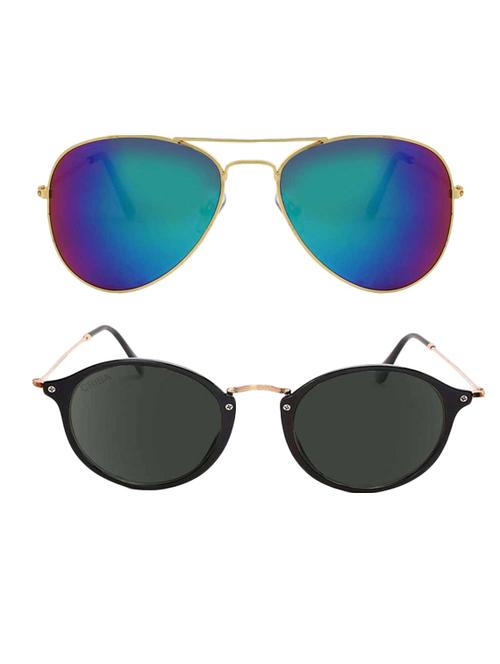 royalmede set of 2 aviator & oval sunglasses - 16578175 - Very Small Image - 1