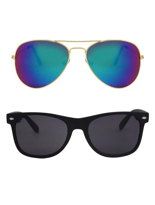 royalmede set of 2 aviator & wayfarer sunglasses - 16578178 - Very Small Image - 1