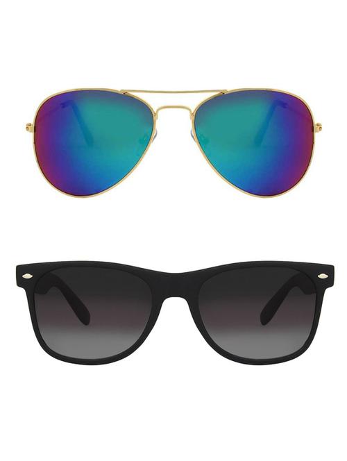 royalmede set of 2 aviator & wayfarer sunglasses - 16578179 - Very Small Image - 1