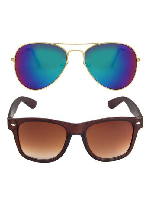 royalmede set of 2 aviator & wayfarer sunglasses - 16578180 - Very Small Image - 1