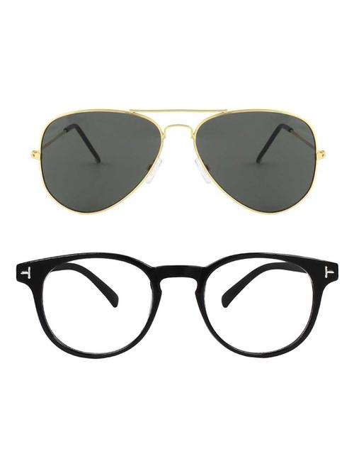 royalmede set of 2 aviator & oval sunglasses - 16578209 - Very Small Image - 1