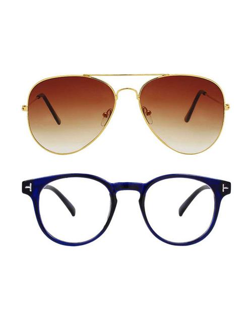 royalmede set of 2 aviator & oval sunglasses - 16578237 - Very Small Image - 1