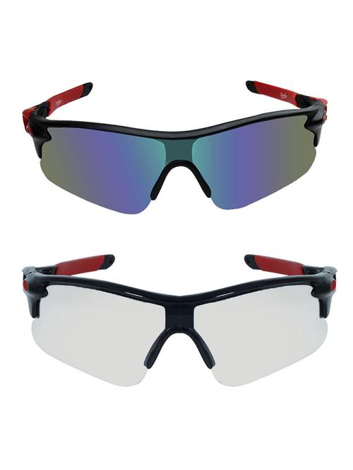 zyaden set of 2 wrap around sunglasses (combo-3626) - 16583759 - Very Small Image - 1