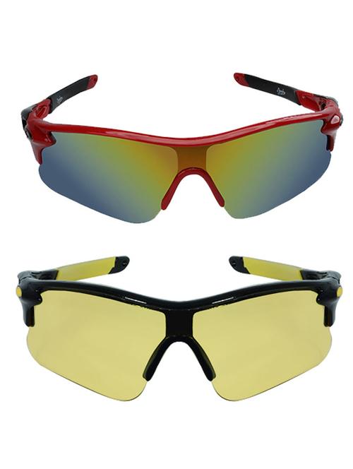 zyaden set of 2 wrap around sunglasses (combo-3635) - 16583767 - Very Small Image - 1