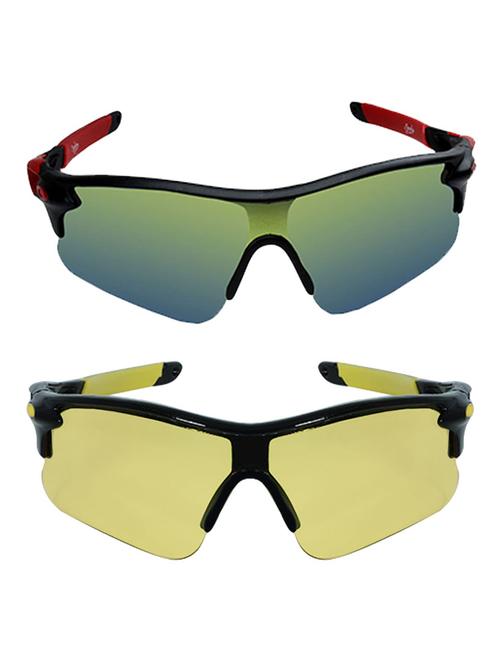 zyaden set of 2 wrap around sunglasses (combo-3636) - 16583768 - Very Small Image - 1