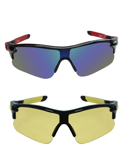 zyaden set of 2 wrap around sunglasses (combo-3641) - 16583772 - Very Small Image - 1