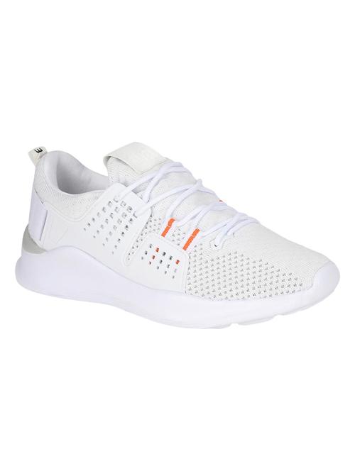 people white fabric lace up sport shoes - 16584278 - Very Small Image - 1