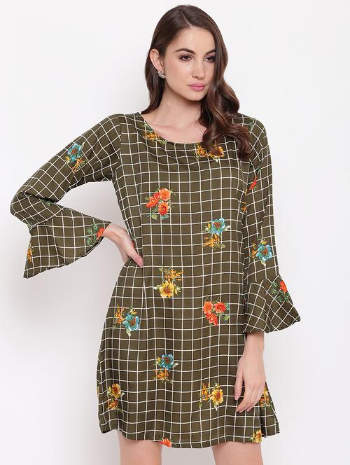 women's checks dress - 16584614 - Very Small Image - 1