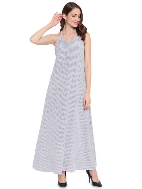 cami neck striped maxi dress - 16584618 - Very Small Image - 1