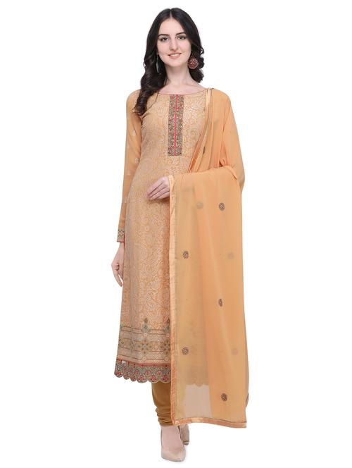 printed semi-stitched suit - 16584879 - Very Small Image - 1