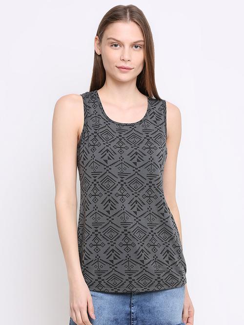 racer back graphic printed top - 16584966 - Very Small Image - 1